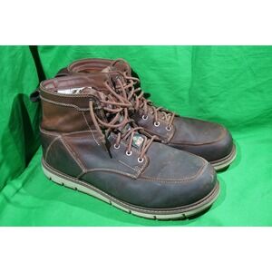 KEEN San Jose 6" Utility Casual Work Boots Brown Safety Toe Mens Size 12 EE Wide